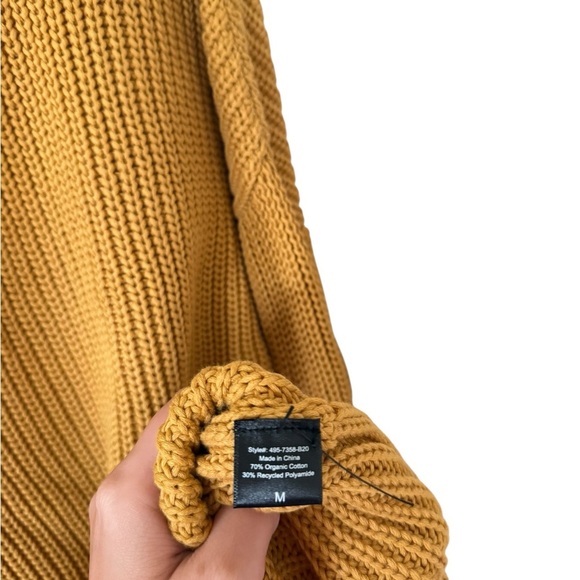 Jenni Kayne Cotton Cabin Sweater in Mustard - Picture 8 of 10